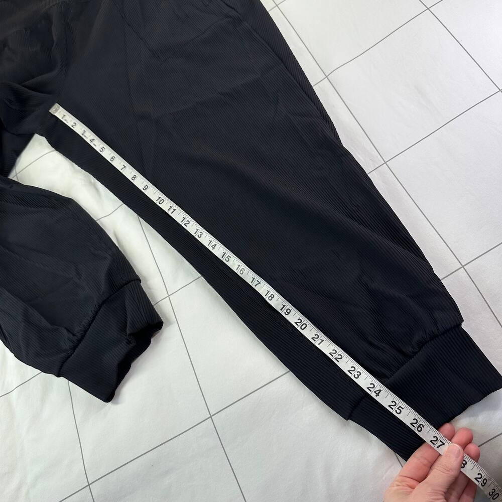 Athleta Black Ribbed High-Waist Jogger Pants - Picture 11 of 13